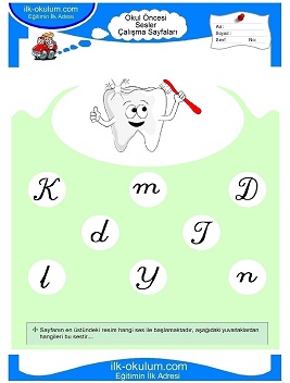 Çocuklar İçin D Sesi Çalışma Sayfaları 